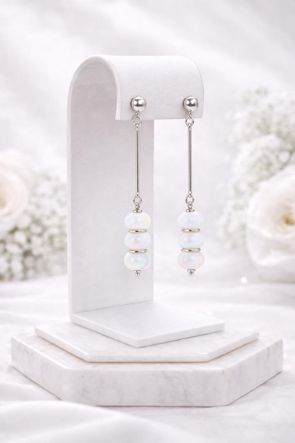 Pendientes colgantes de opalita, foto 3