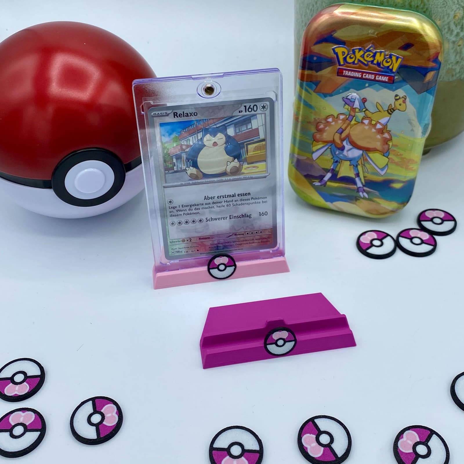 Soporte de cartas Pokémon con diseño de Pokéball, foto 4
