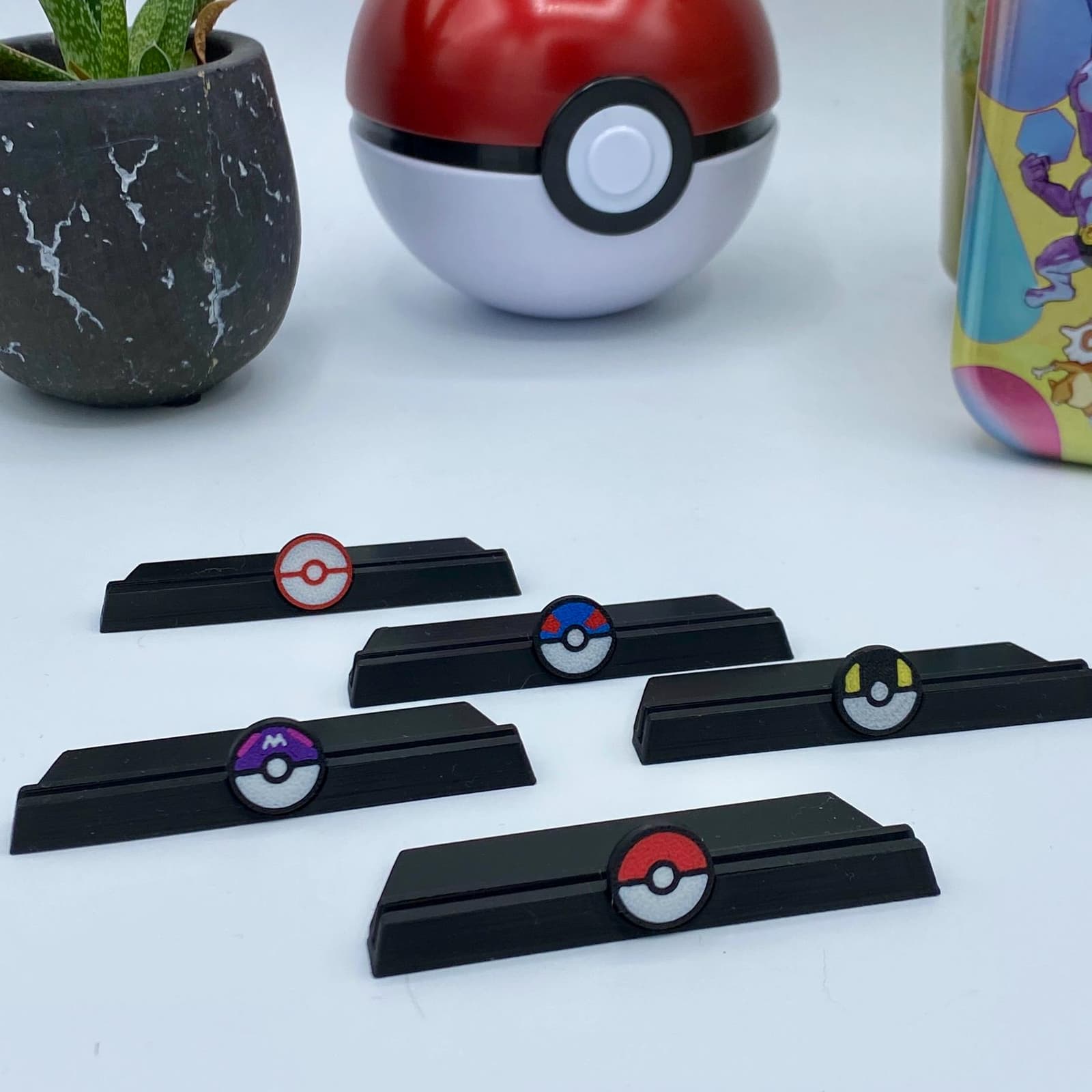 Soporte de cartas Pokémon con diseño de Pokéball, foto 6