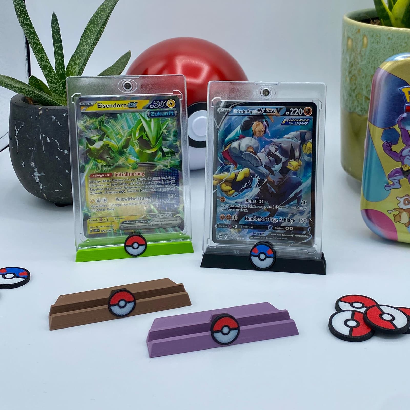 Soporte de cartas Pokémon con diseño de Pokéball, foto 2