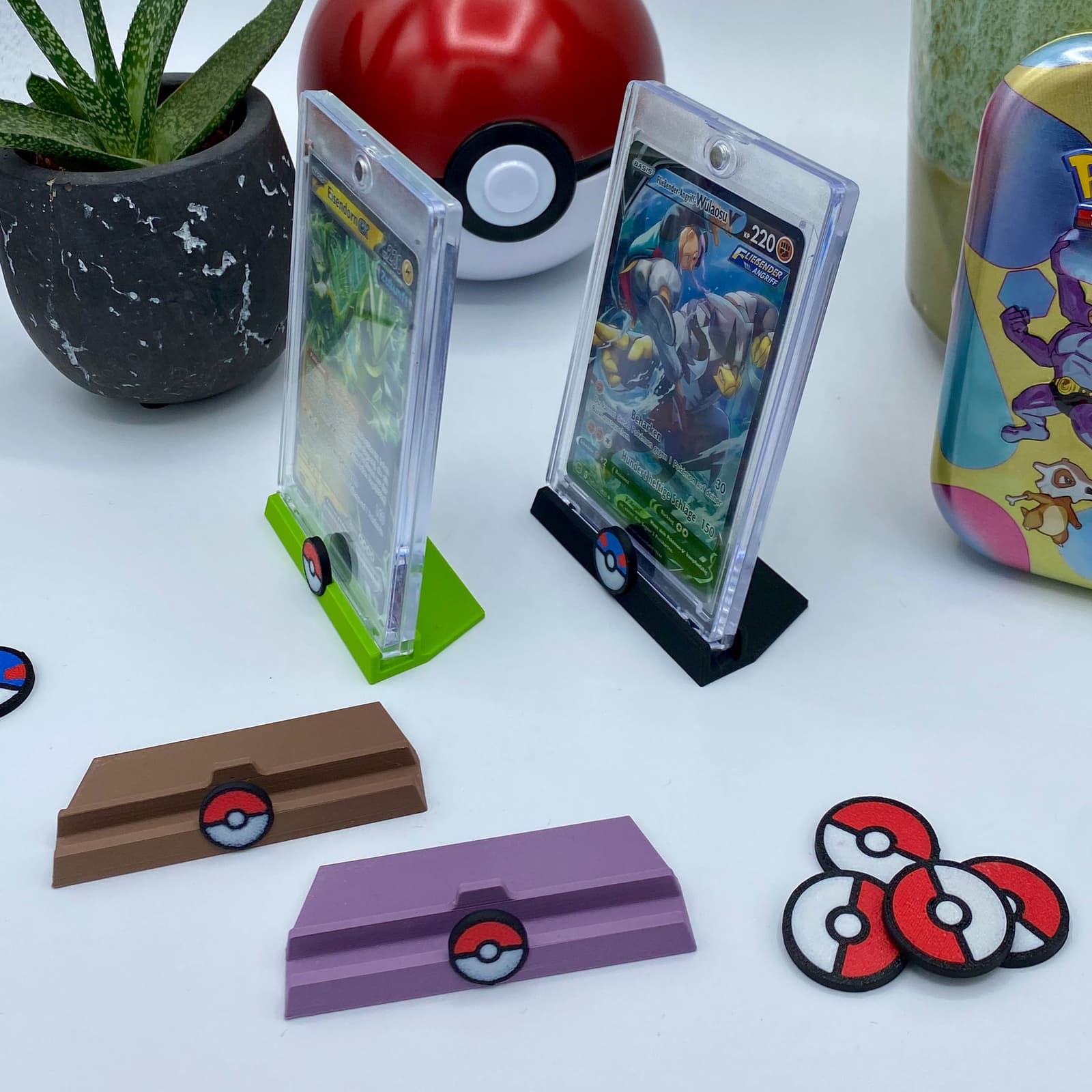 Soporte de cartas Pokémon con diseño de Pokéball, foto 9