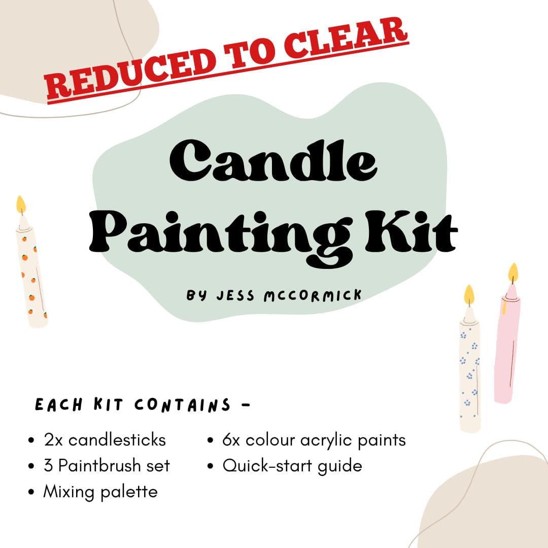 Kit de pintura para velas de JessMcCormickPottery