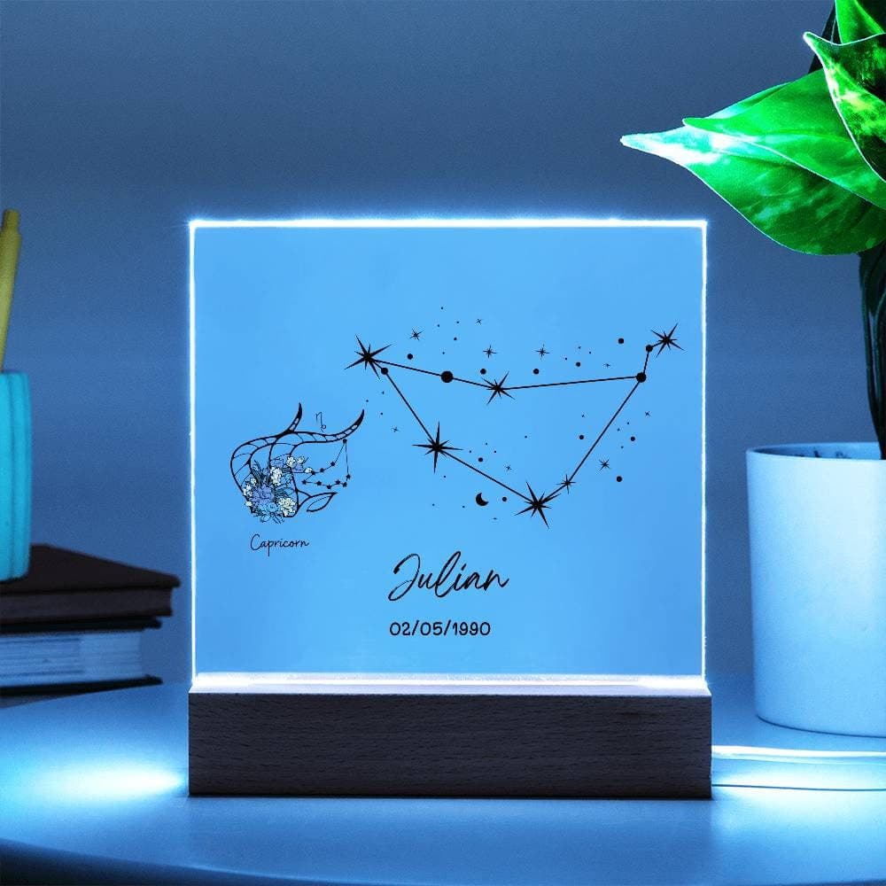 Placa acrílica personalizada signo Capricornio, foto 5