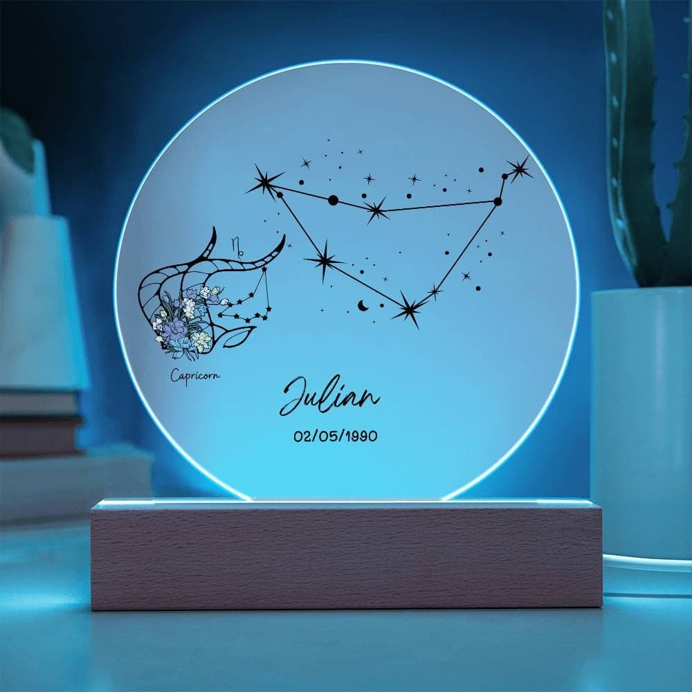 Placa acrílica personalizada signo Capricornio, foto 6