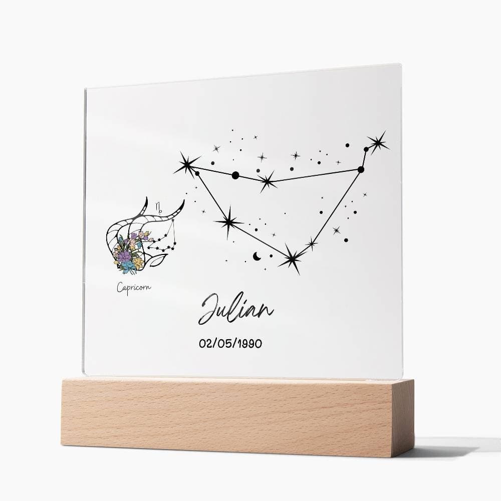Placa acrílica personalizada signo Capricornio, foto 9