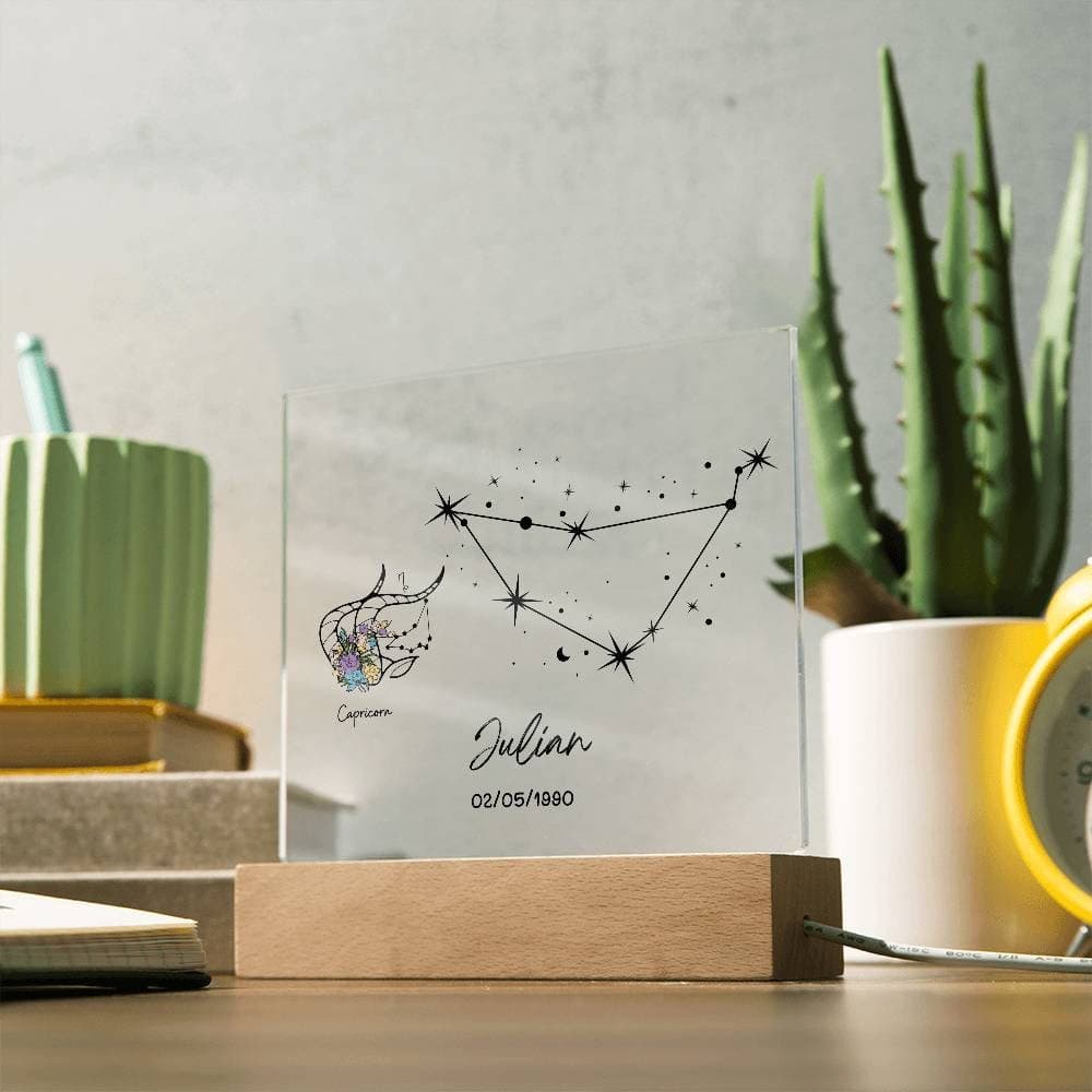 Placa acrílica personalizada signo Capricornio, foto 10