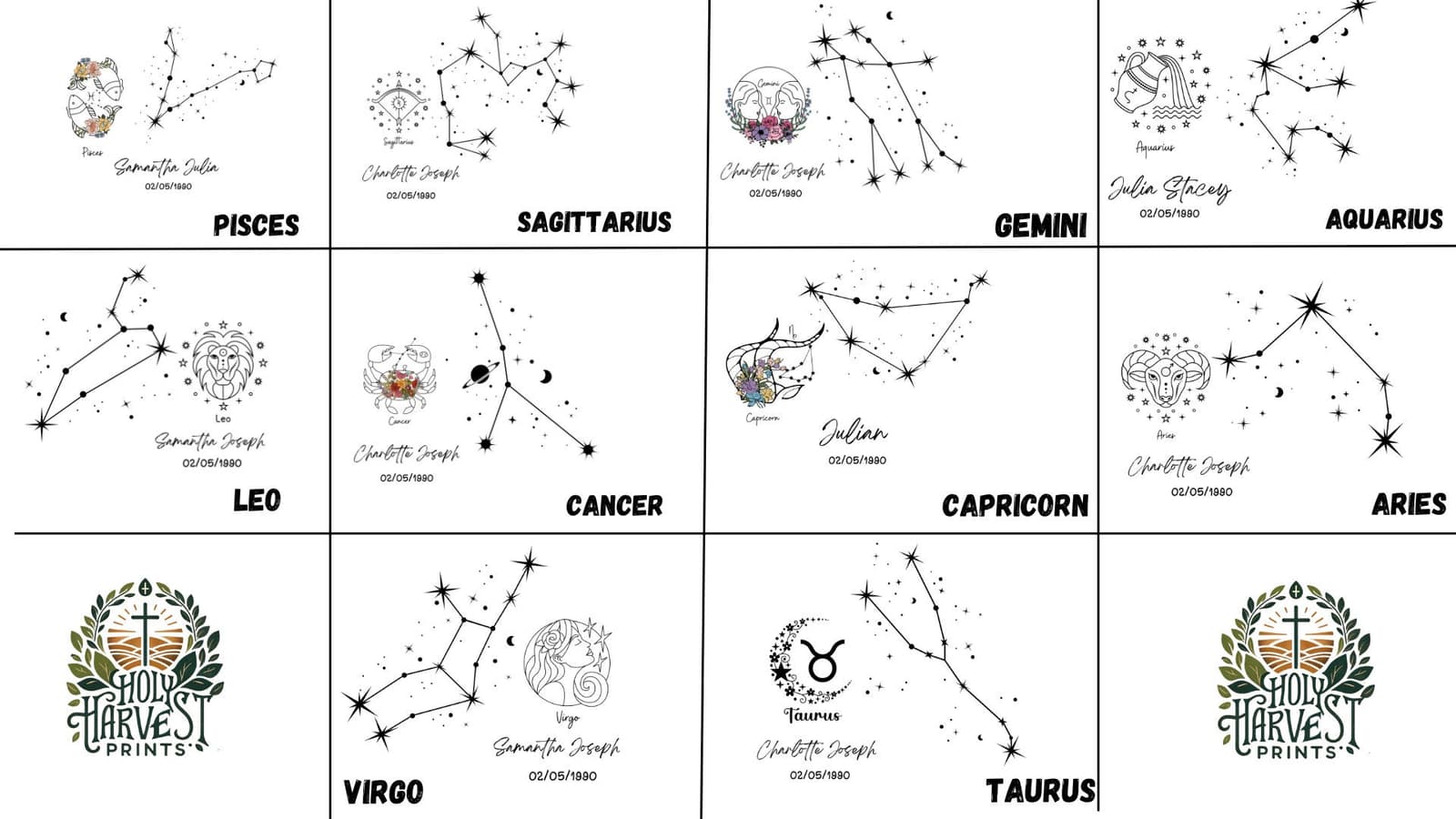 Placa acrílica personalizada signo Capricornio, foto 4