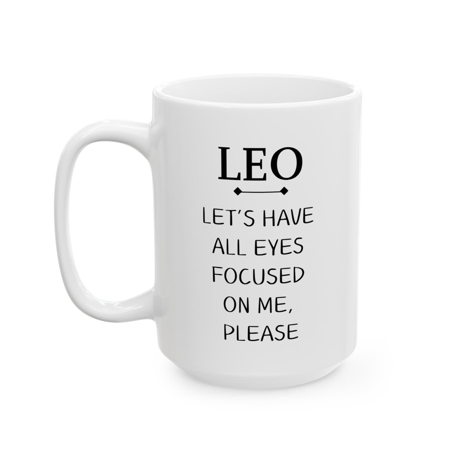 Taza de cerámica del signo del zodíaco Leo, foto 2