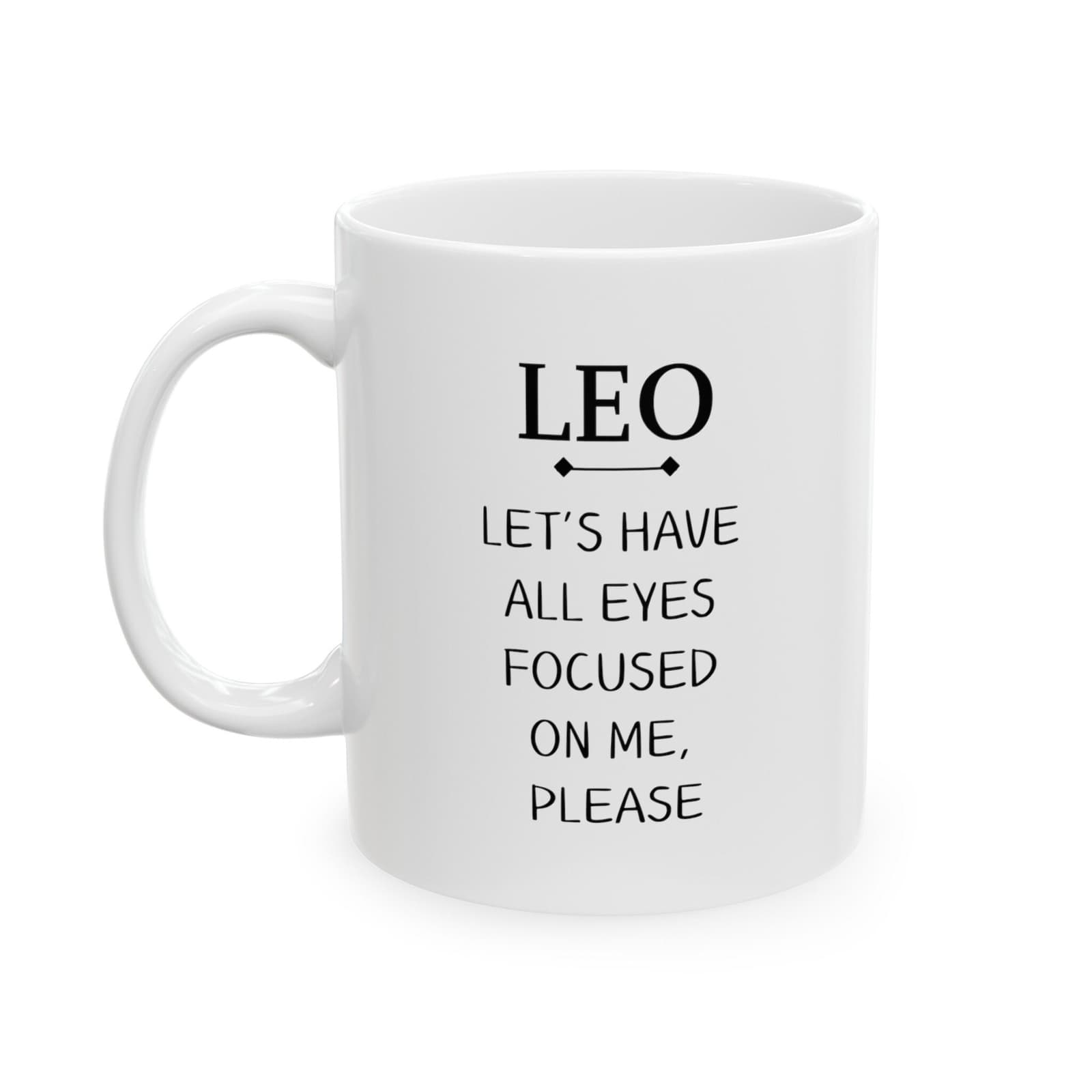 Taza de cerámica del signo del zodíaco Leo, foto 4