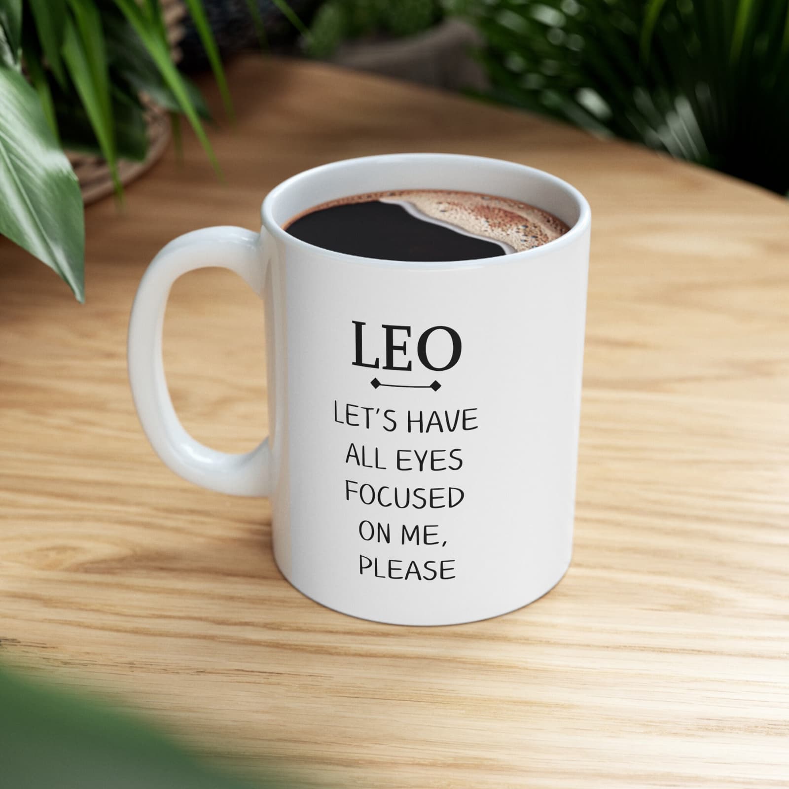 Taza de cerámica del signo del zodíaco Leo, foto 6