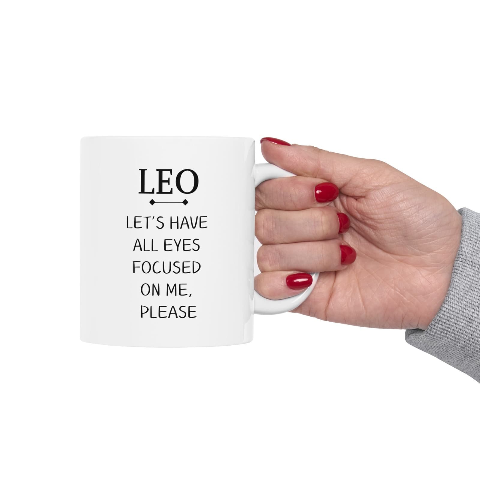 Taza de cerámica del signo del zodíaco Leo, foto 9