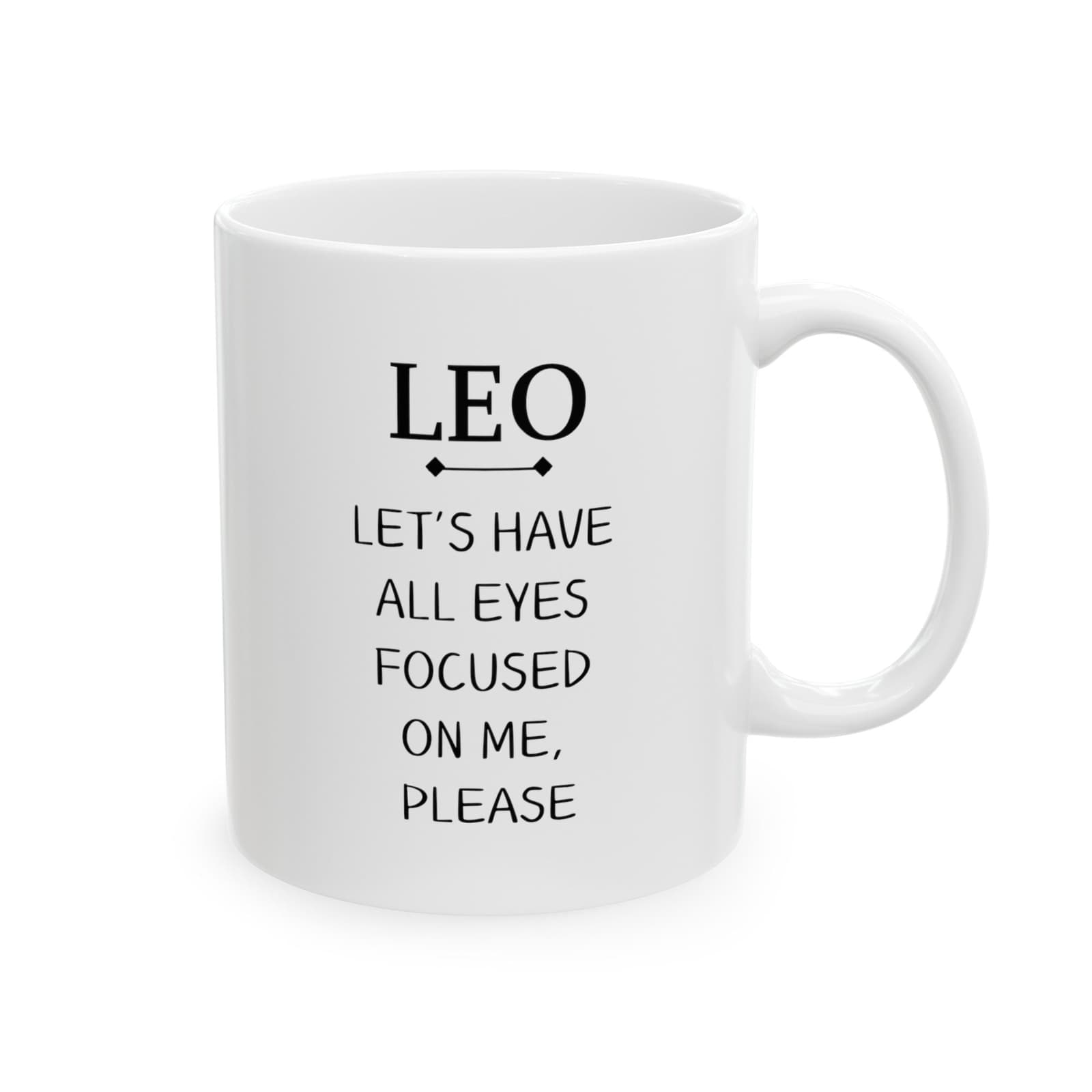 Taza de cerámica del signo del zodíaco Leo, foto 3