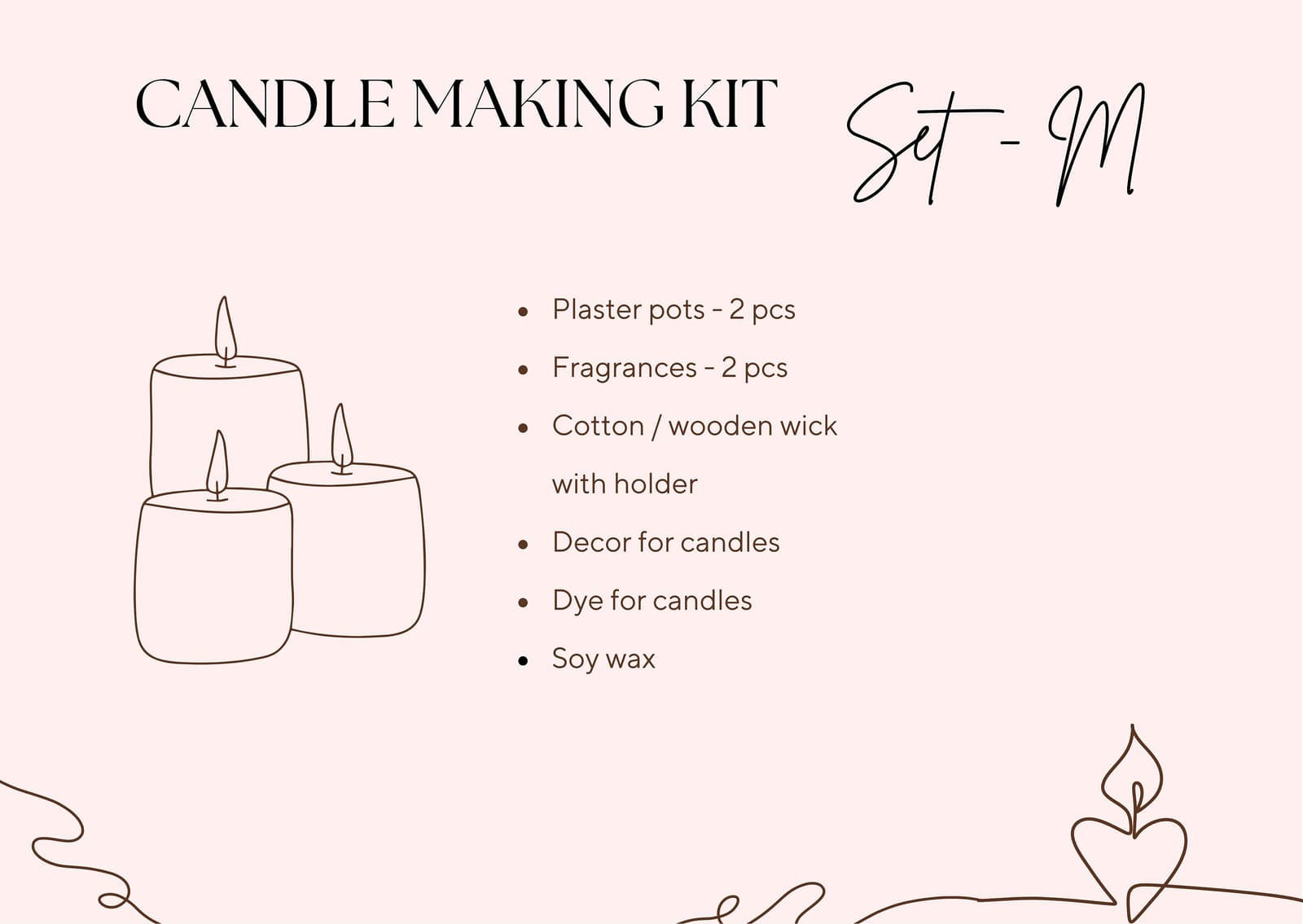 Step-by-Step Guide for Crafting Your Own Candles with our Size M DIY Kit