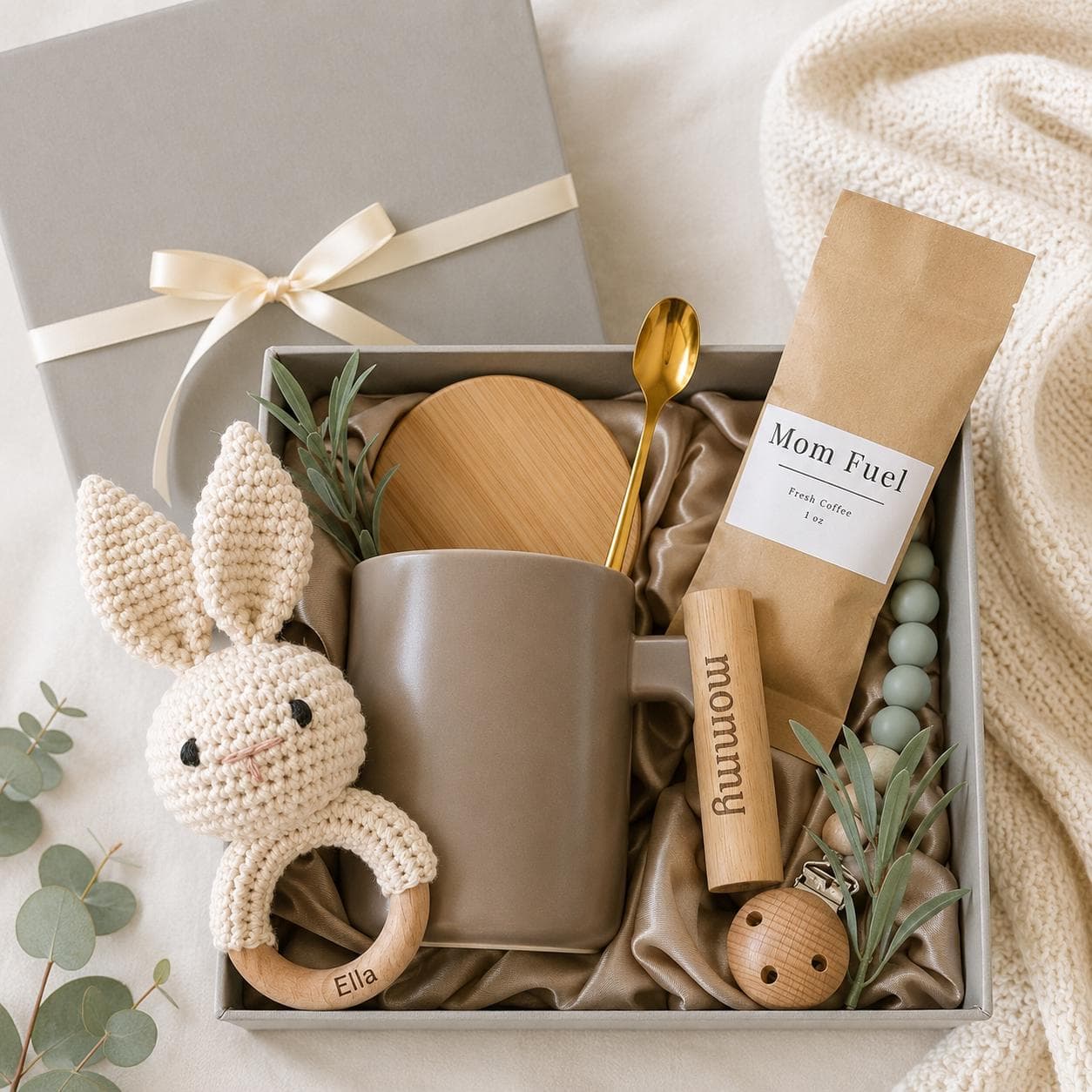 Caja de regalo para nuevos papás y bebé, foto 6