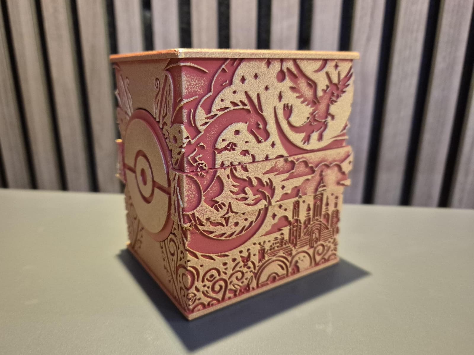Caja para barajas TCG pintada a mano, foto 3