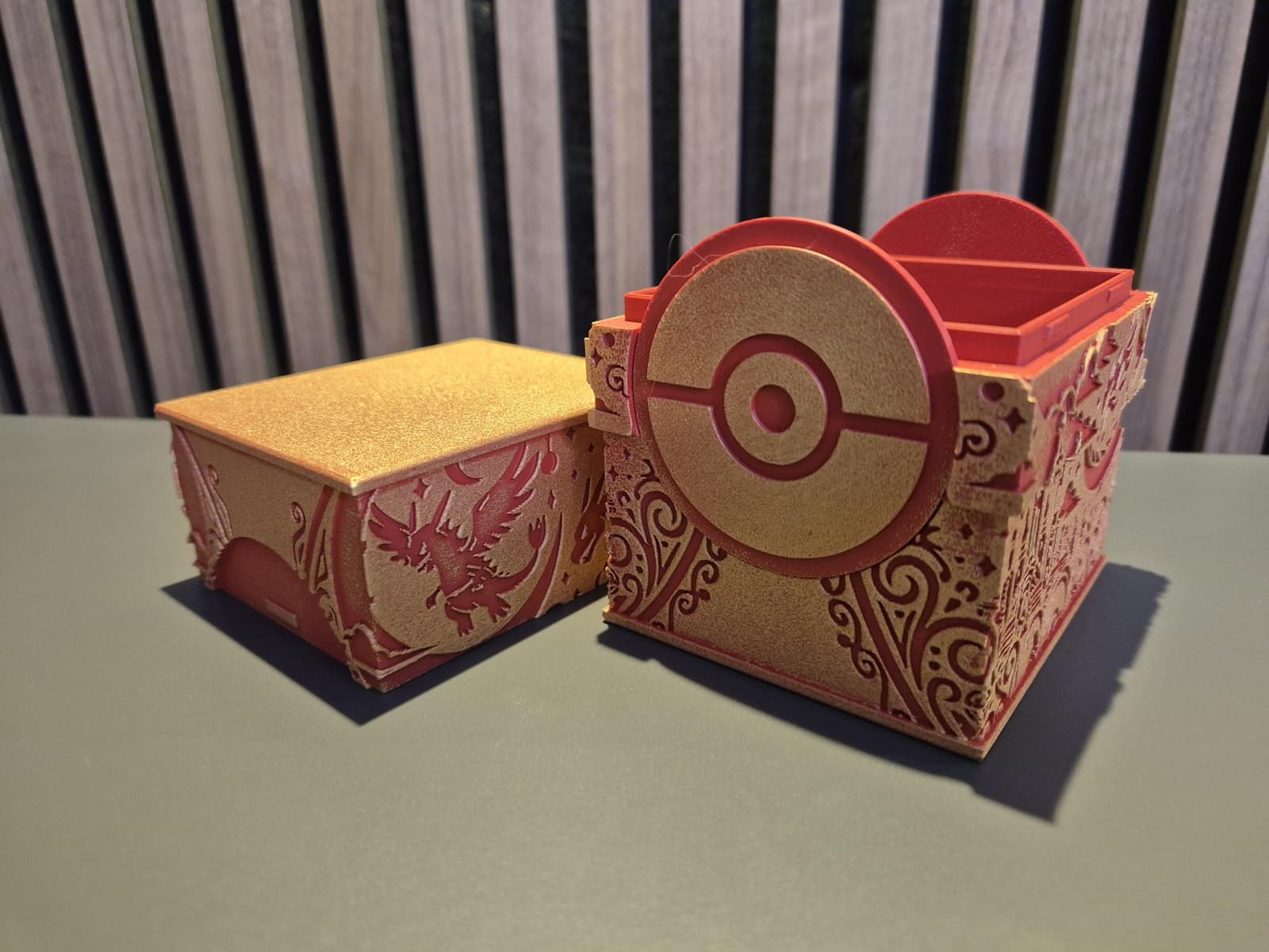 Caja para barajas TCG pintada a mano, foto 7