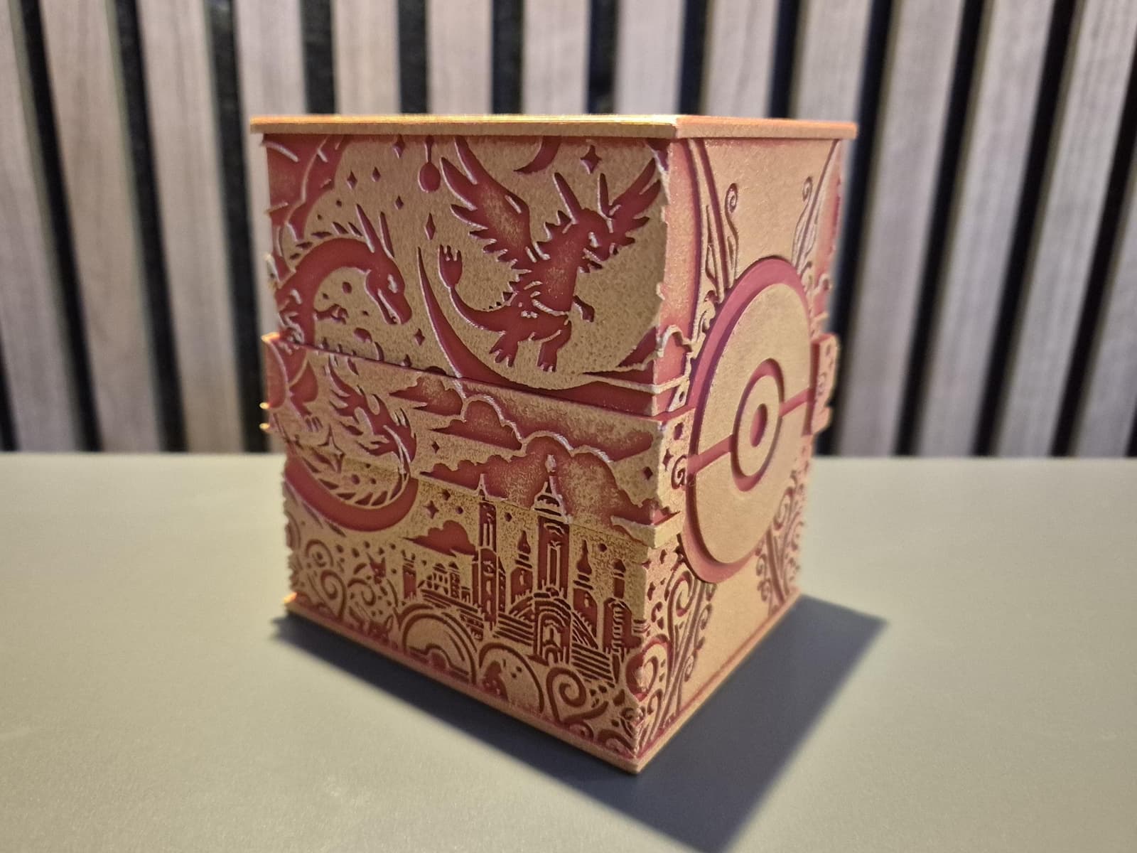 Caja para barajas TCG pintada a mano, foto 2