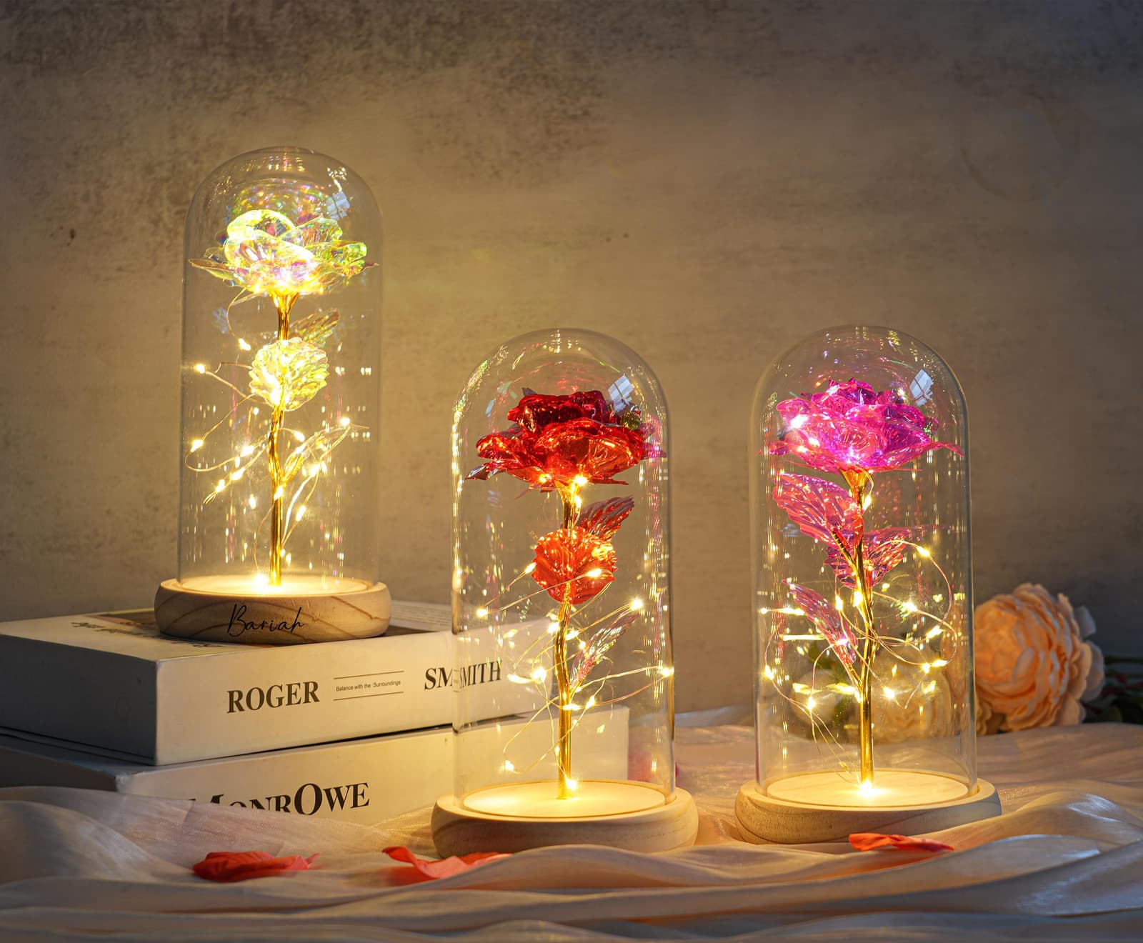 Cúpula de rosa LED personalizada, foto 5