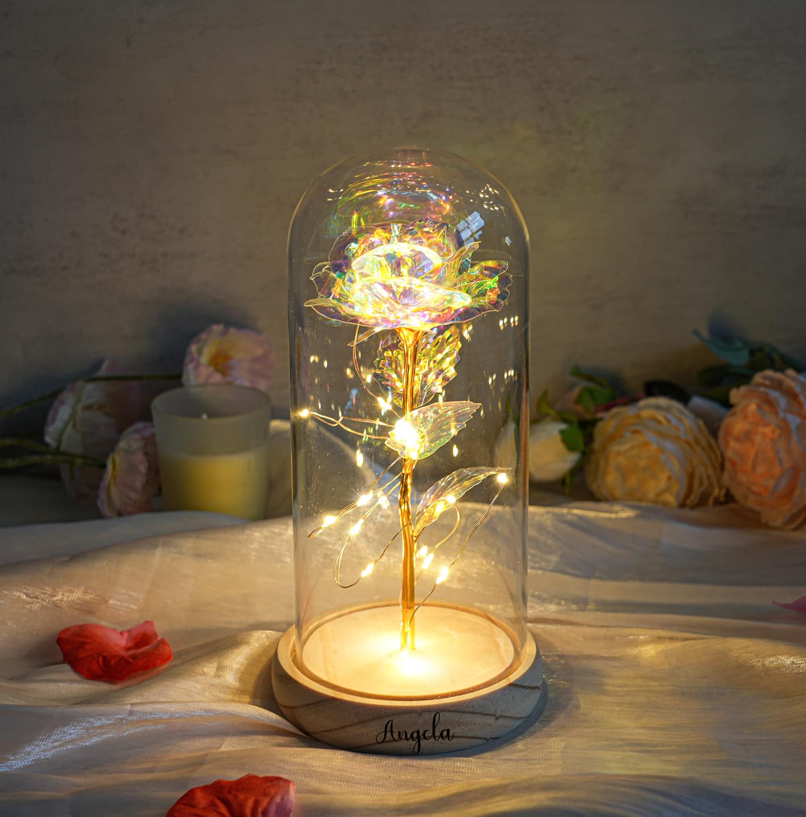Cúpula de rosa LED personalizada, foto 9