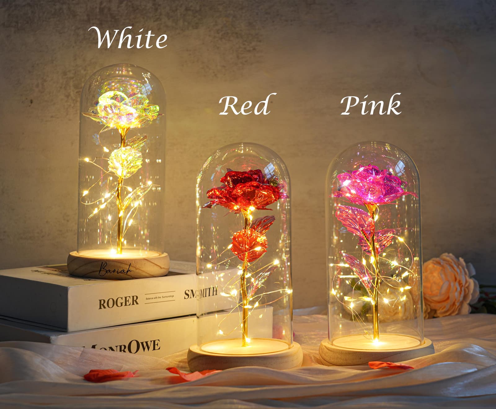 Cúpula de rosa LED personalizada, foto 7