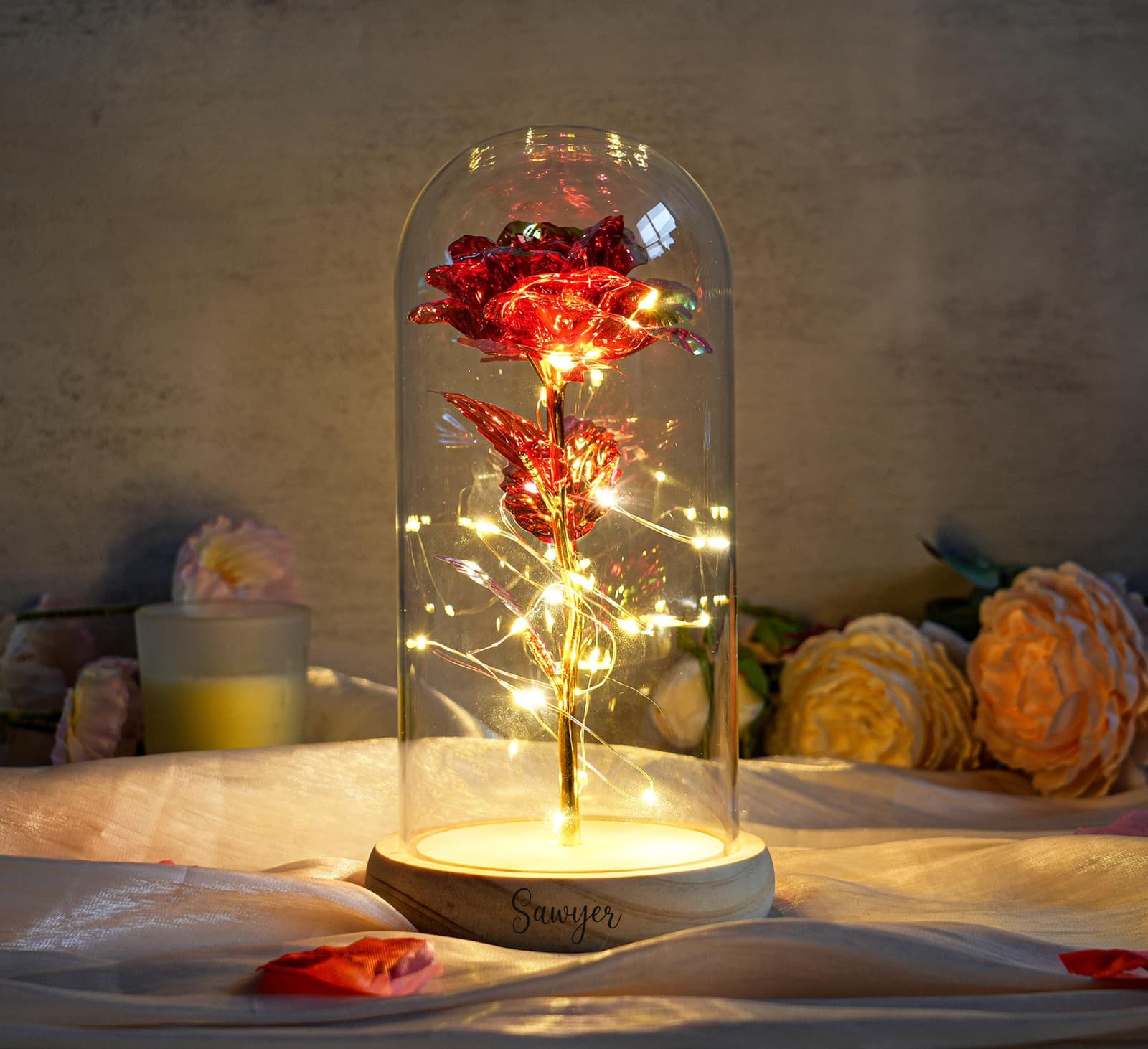 Cúpula de rosa LED personalizada, foto 2
