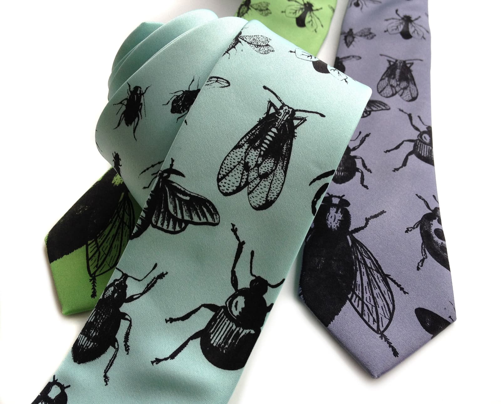 Corbata con estampado de insectos, foto 7