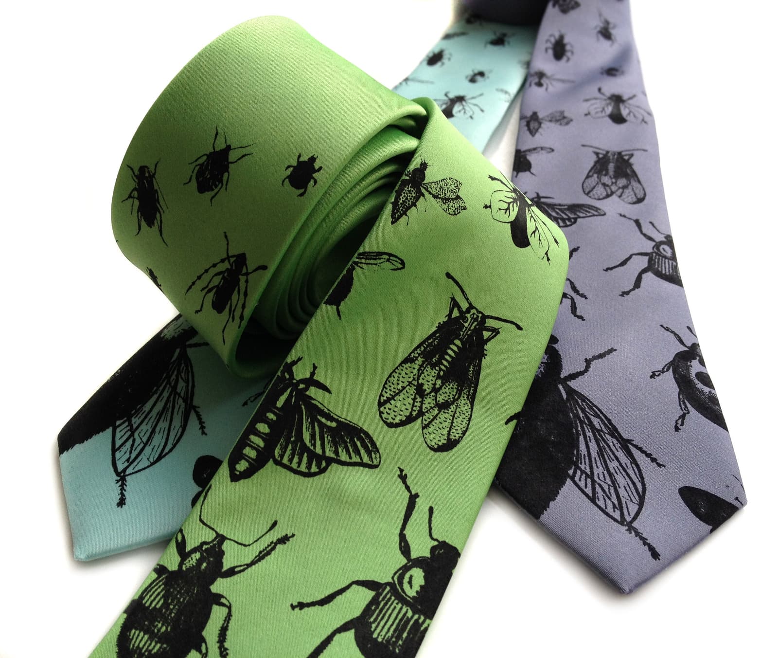 Corbata con estampado de insectos, foto 8