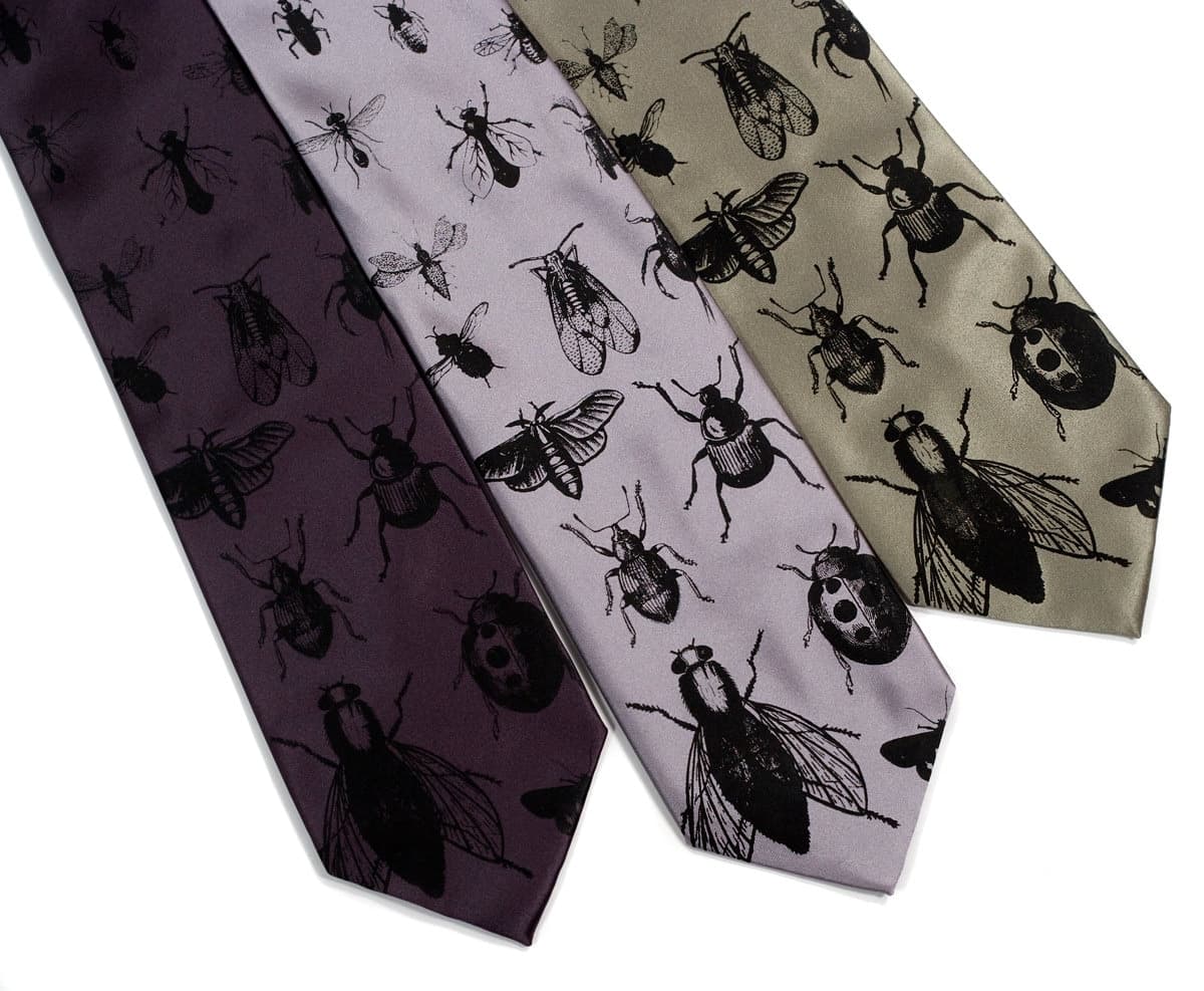 Corbata con estampado de insectos, foto 2