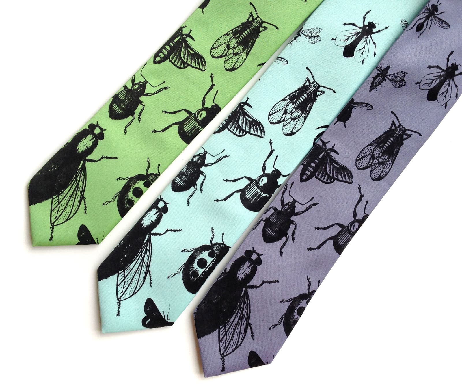 Corbata con estampado de insectos, foto 10