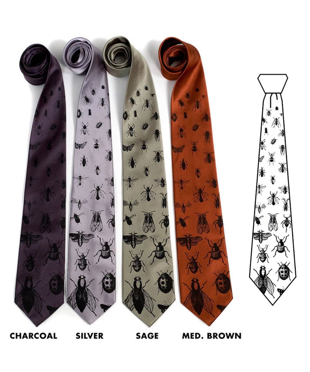 Corbata con estampado de insectos, foto 4
