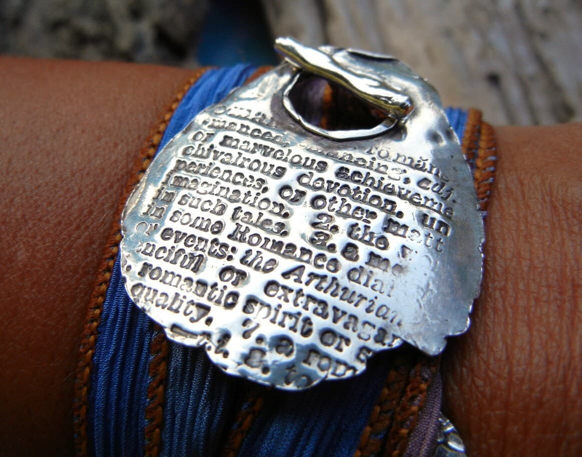 Delicate sterling silver bracelet design by HappyGoLicky Jewelry,