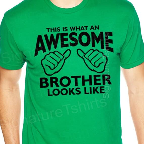 Camiseta graciosa para un hermano genial, foto 4,