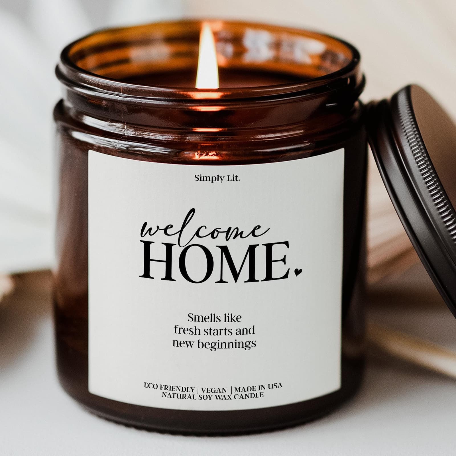 Vela aromática para nueva casa