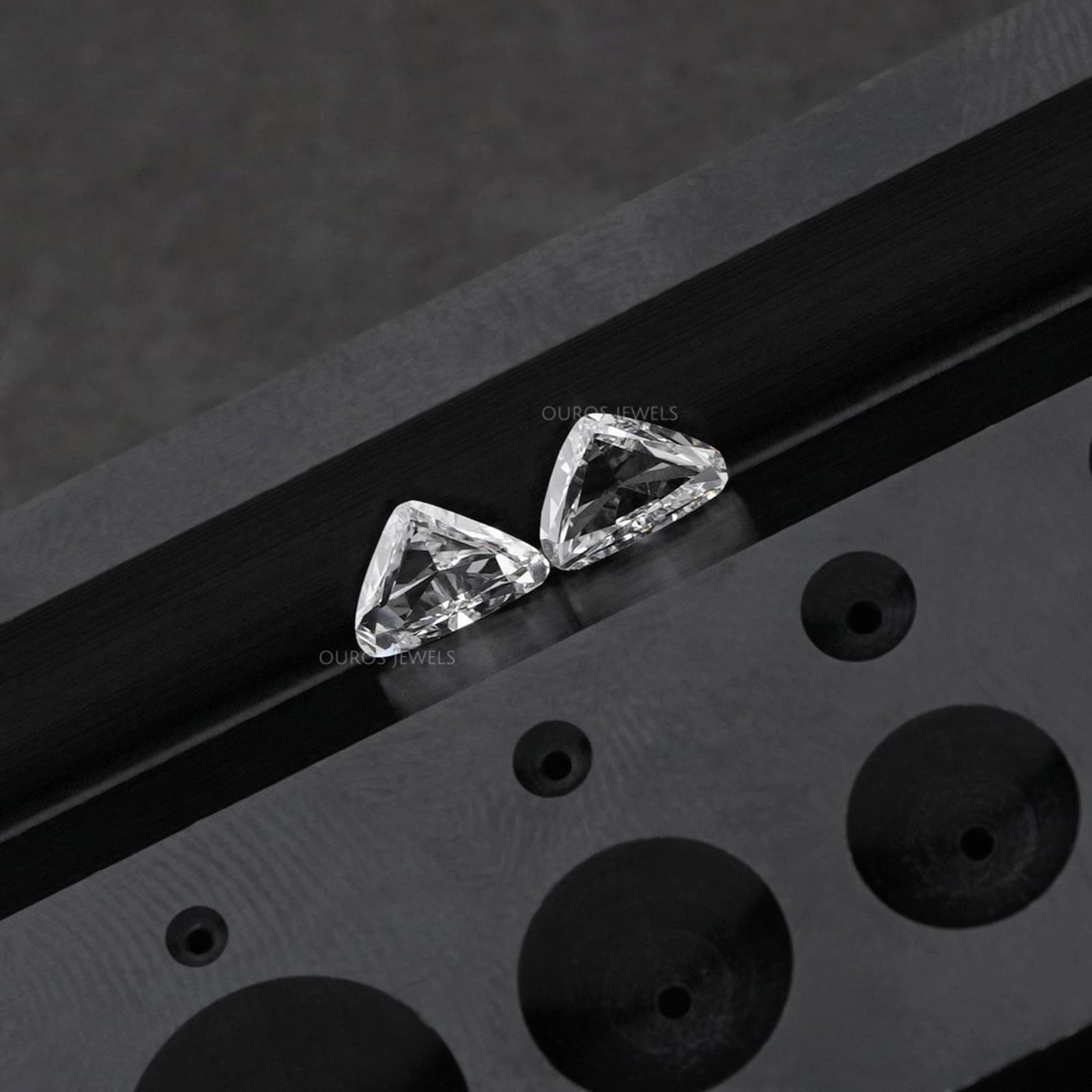 Diamante suelto talla trillion para joyeria, foto 2