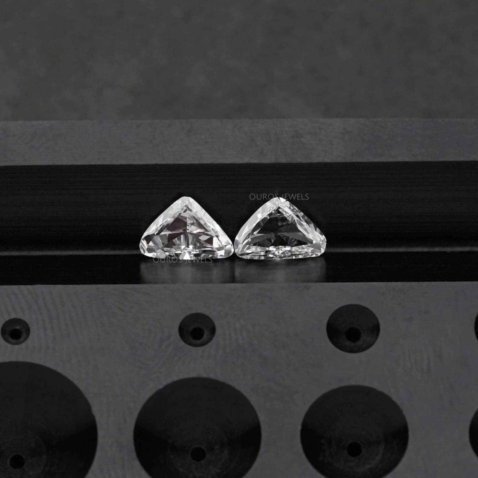 Diamante suelto talla trillion para joyeria, foto 7
