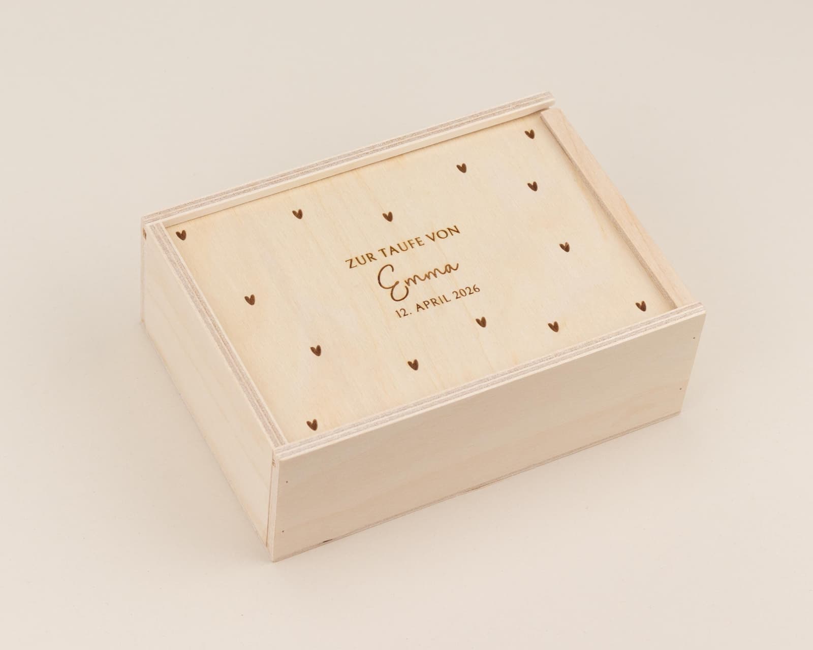 Caja de madera personalizada para bautizo, foto 5
