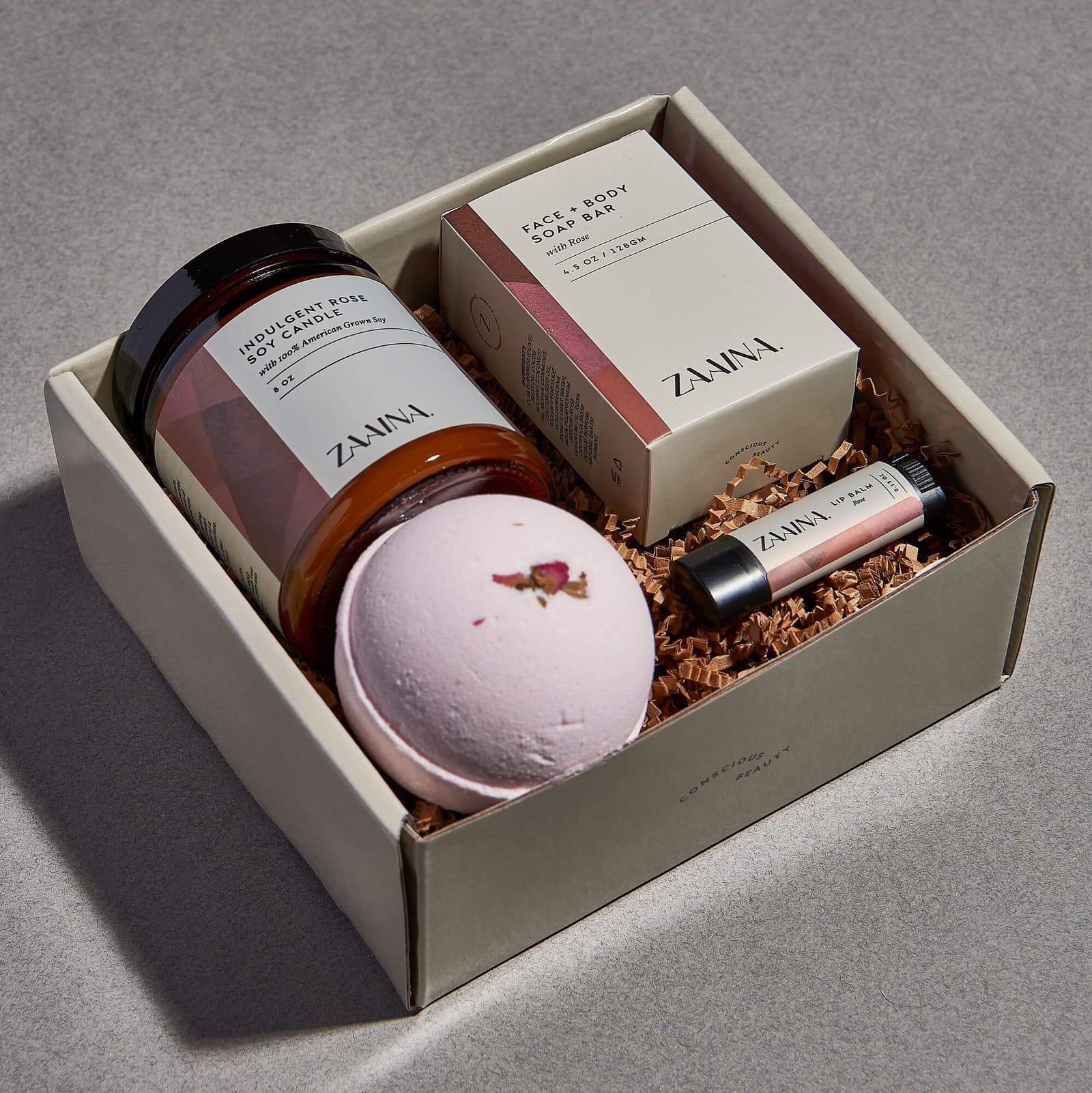 Cesta de belleza artesanal con cosmética natural, foto 3