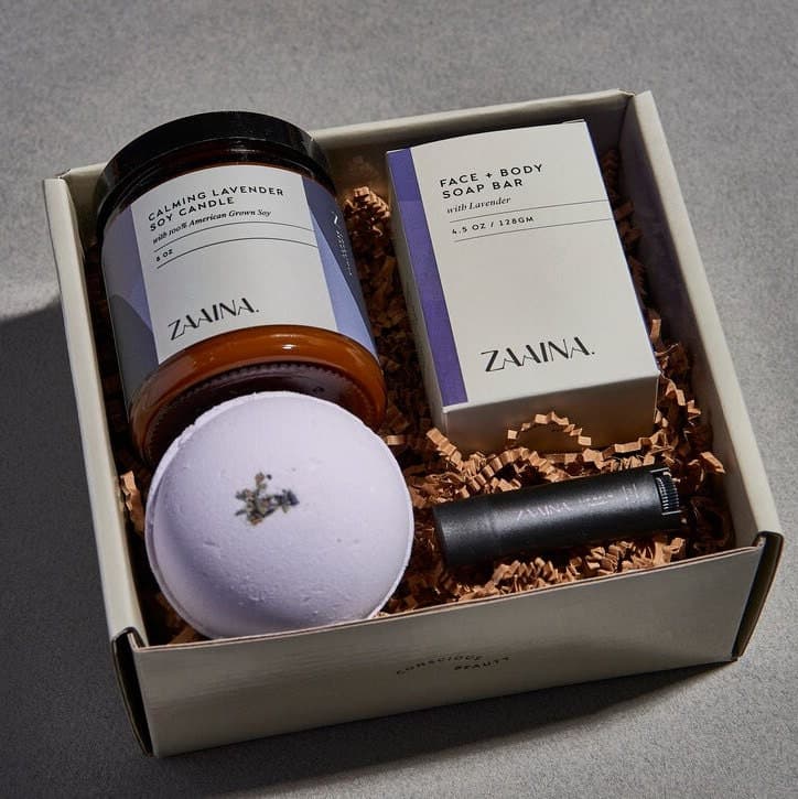 Cesta de belleza artesanal con cosmética natural, foto 2