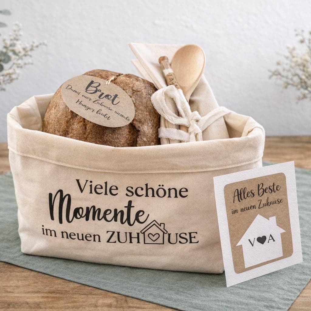 Cesta de pan y sal personalizada de DeinWunschwerk