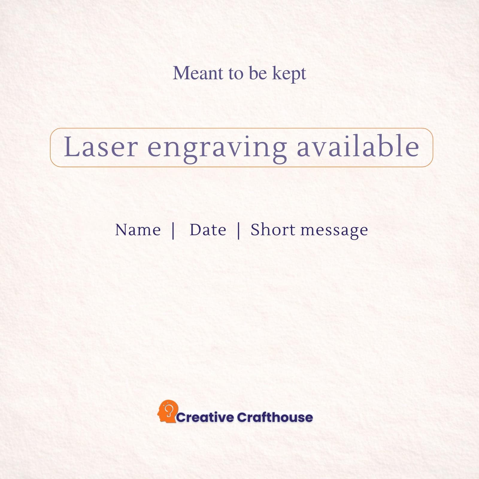 Laser engraving option: Add a name, date, or message to your game.