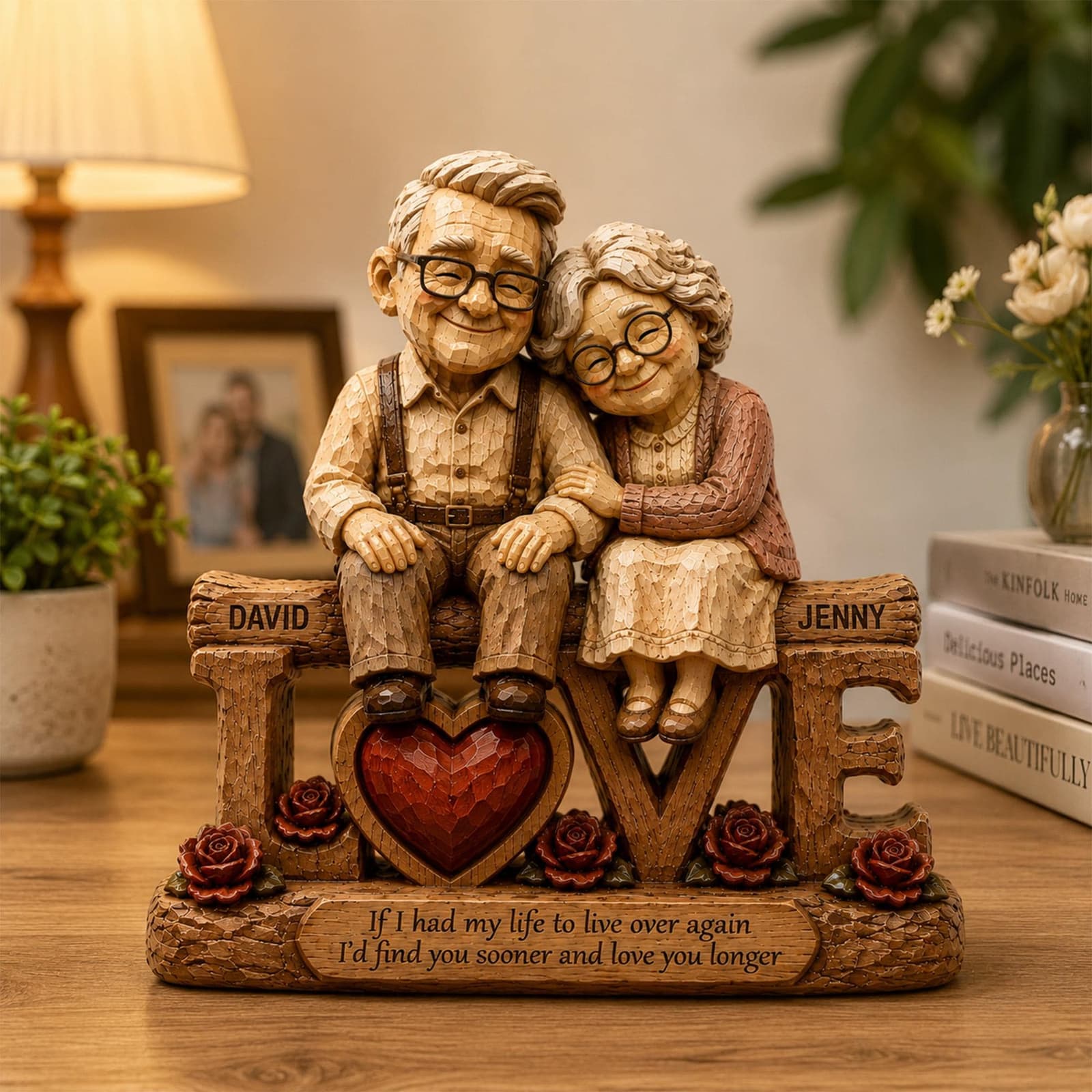 Figura personalizada de pareja mayor