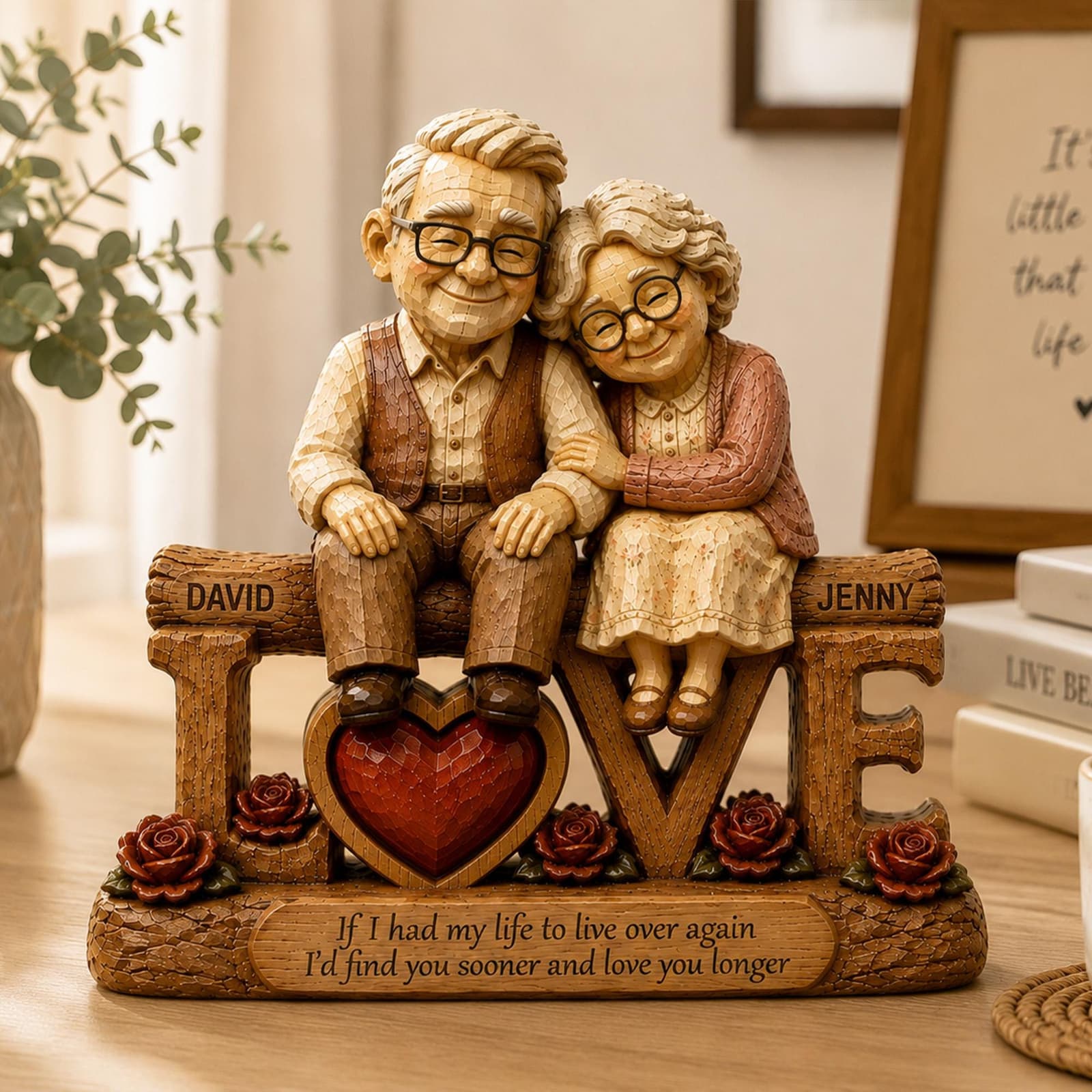 Figura personalizada de pareja mayor, foto 2