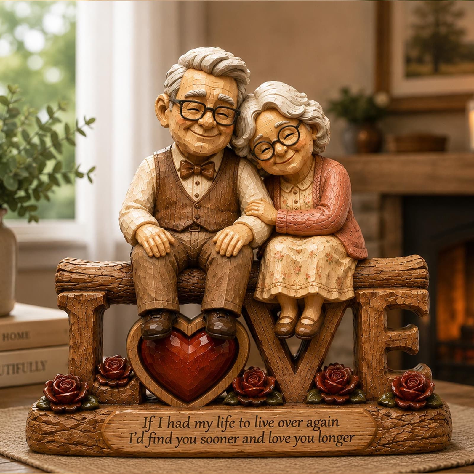 Figura personalizada de pareja mayor, foto 3
