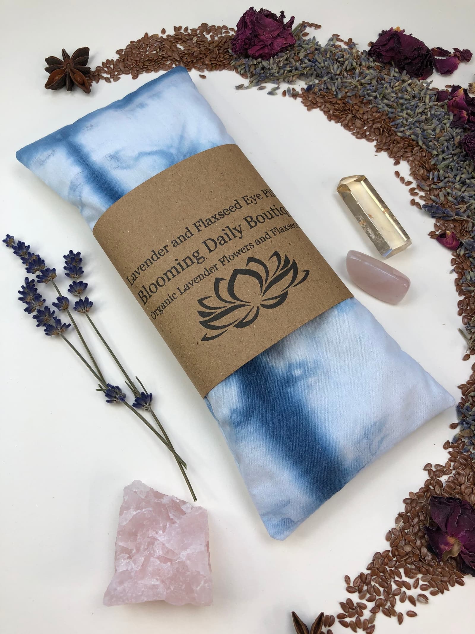 Saco de ojos aromático con tinte shibori para la relajacion, foto 6