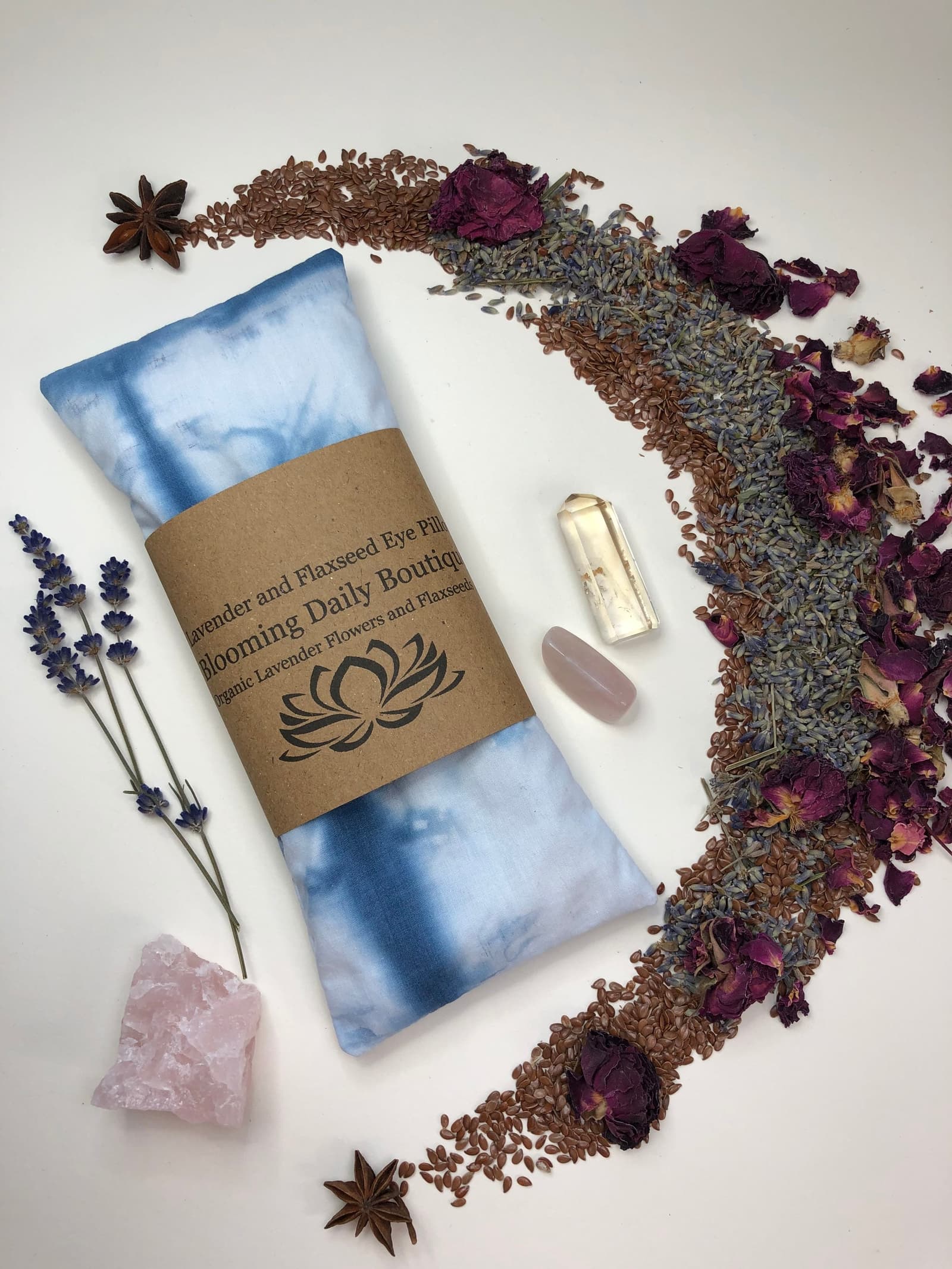 Saco de ojos aromático con tinte shibori para la relajacion, foto 9