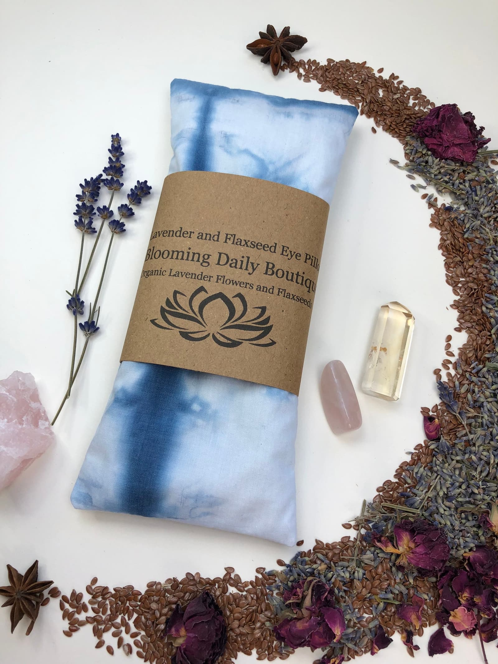 Saco de ojos aromático con tinte shibori para la relajacion, foto 8