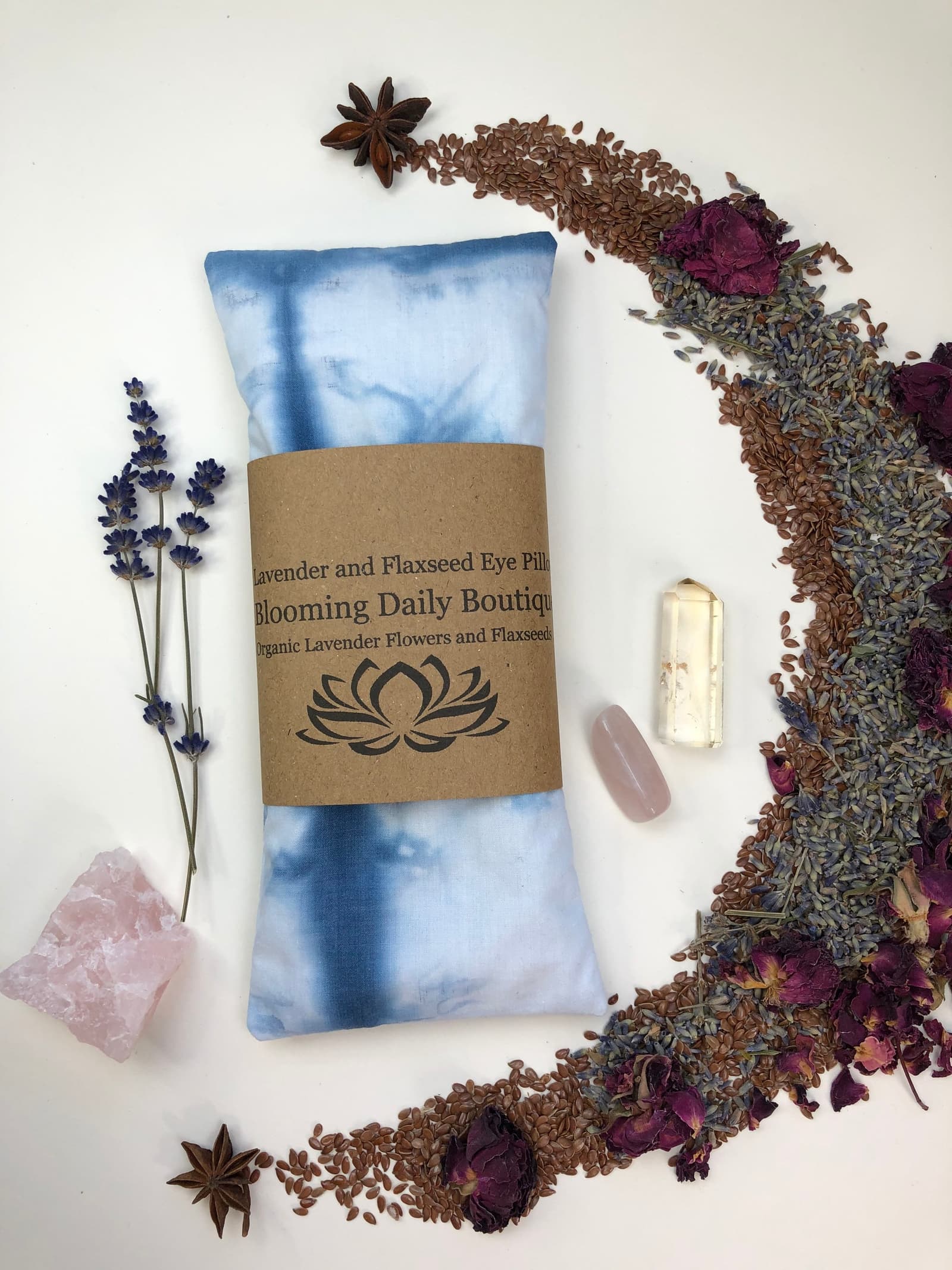 Saco de ojos aromático con tinte shibori para la relajacion, foto 7