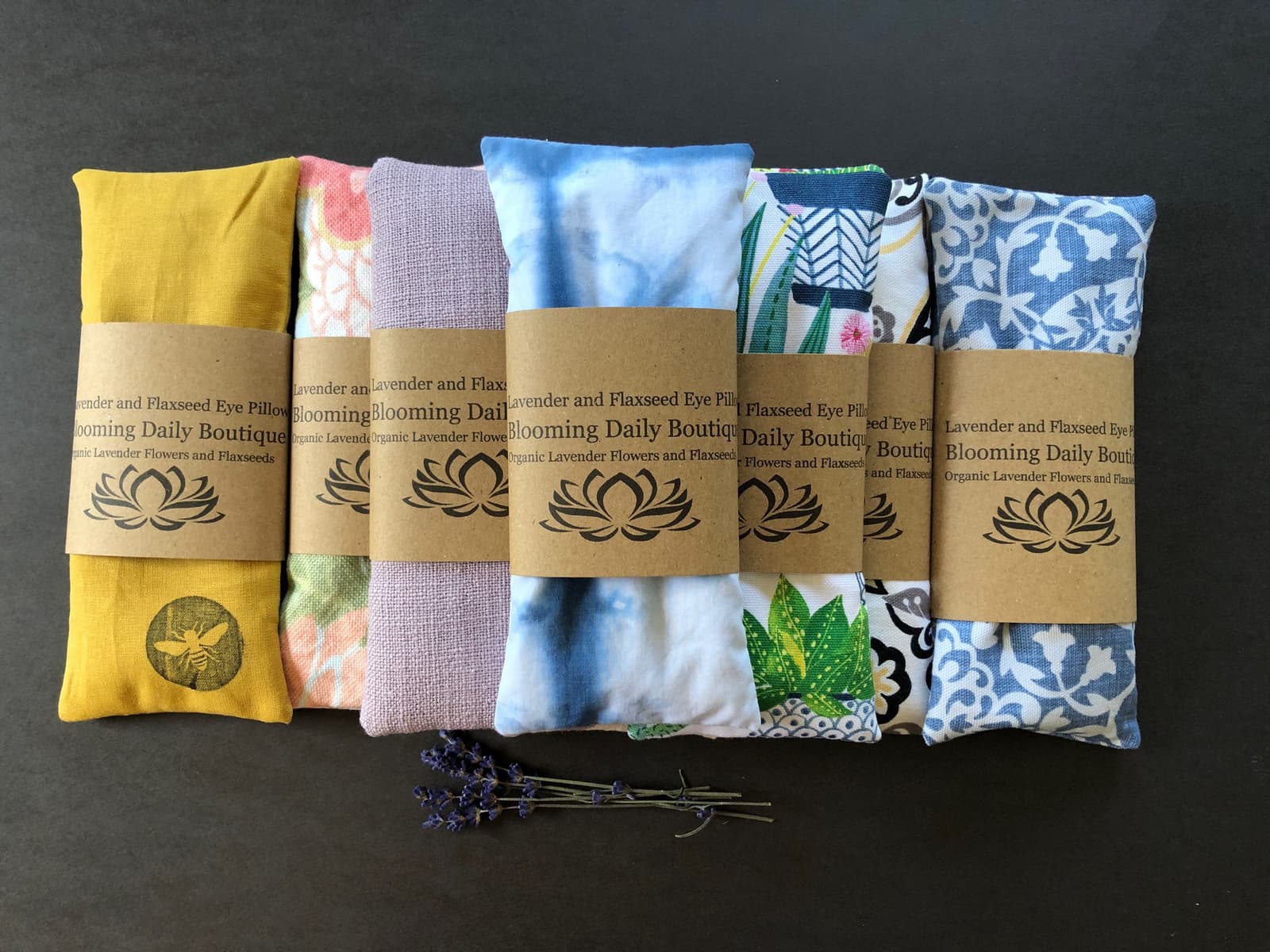 Saco de ojos aromático con tinte shibori para la relajacion, foto 4