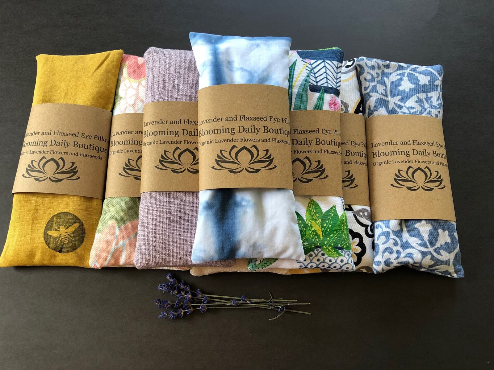 Saco de ojos aromático con tinte shibori para la relajacion, foto 10