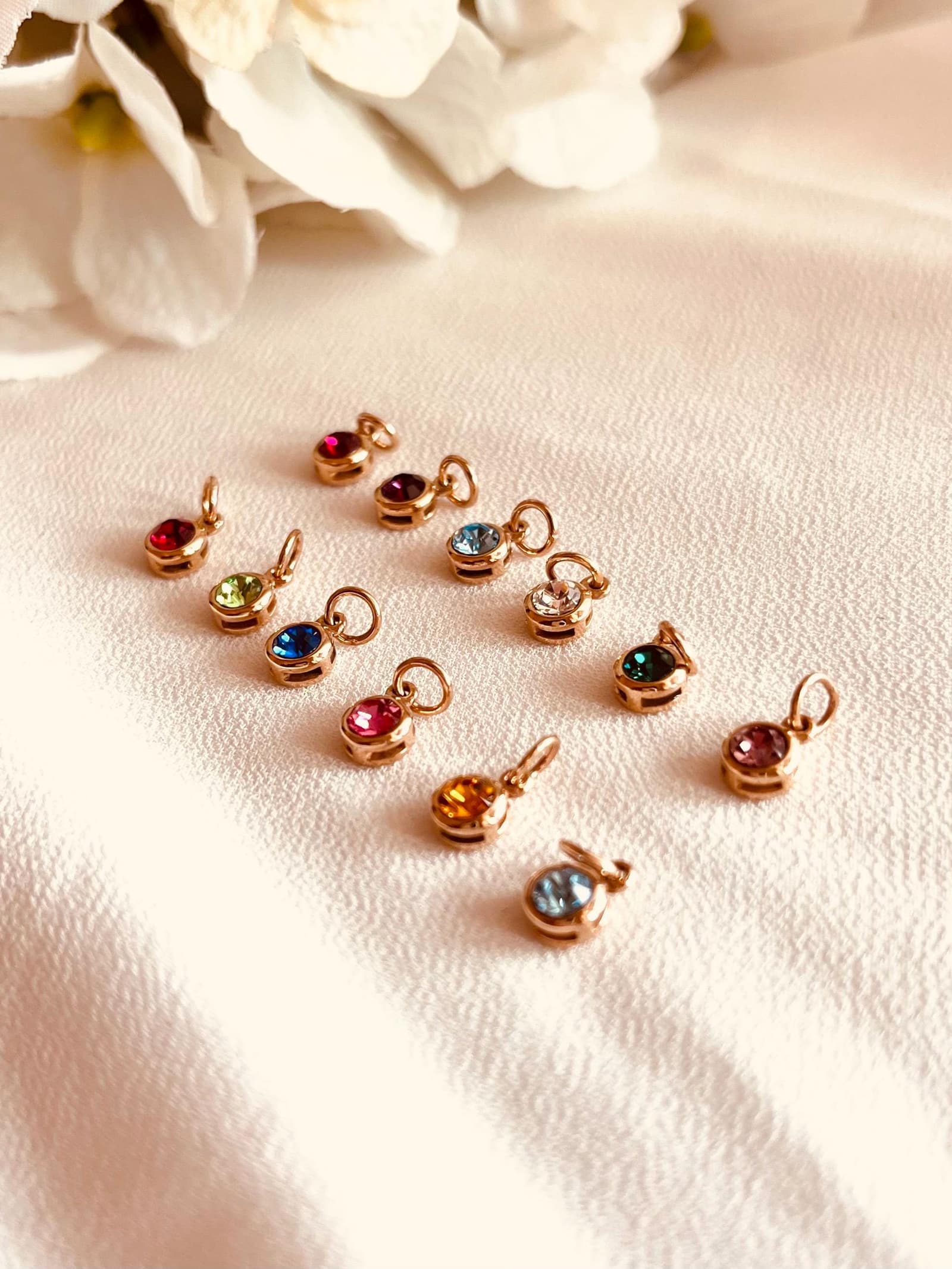Birthstone, Birthstone charm, Birthstone jewelry, birthday Gift, Mothers day Gifts